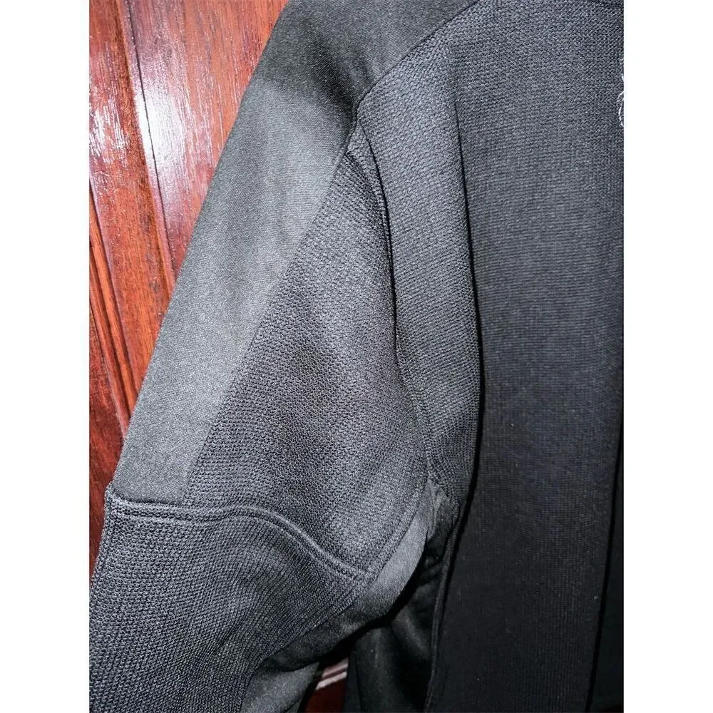 Spyder Men's Medium Full-Zip Black Jacket Casual Mid-Length Softshell - Picture 6 of 7